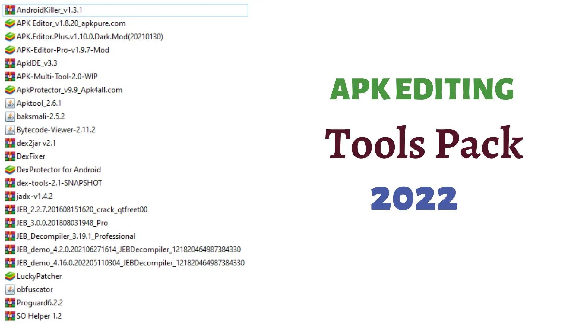 apk tool pack