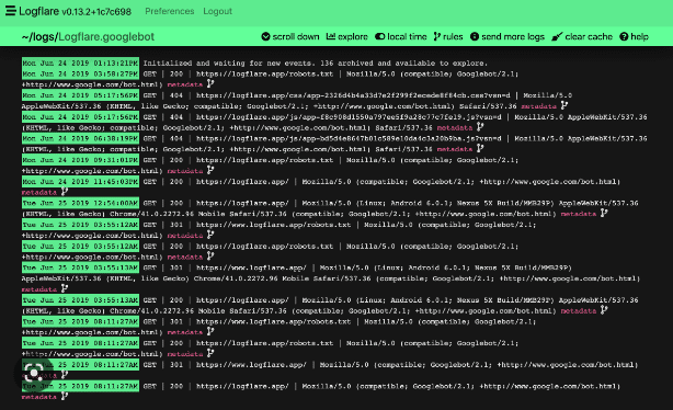 Cloudfare logs image