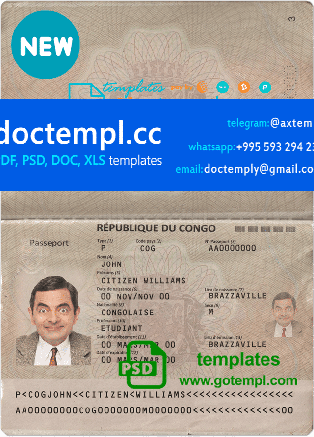 Congo passport
