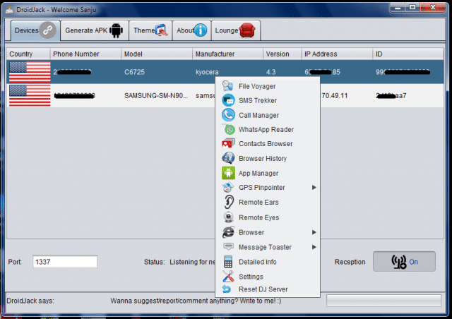 DroidJack 33 Cracked