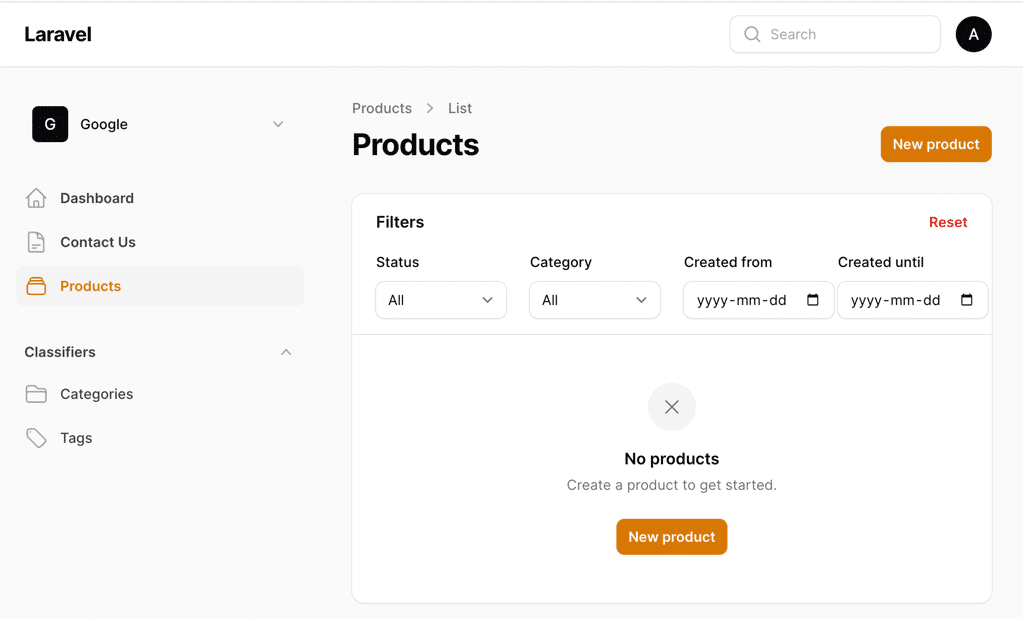 FilamentTenantTwoExample