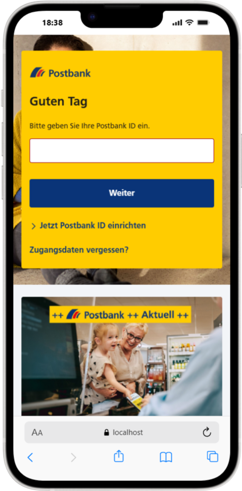 IPhone 14 Plus localhost 1