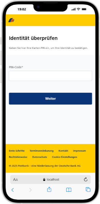 IPhone 14 Plus localhost 5