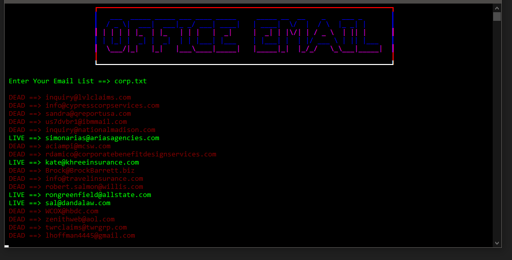 Office Valid Email Checker
