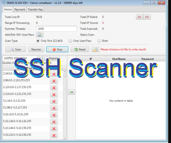 Smad SSH Scanner 2024 