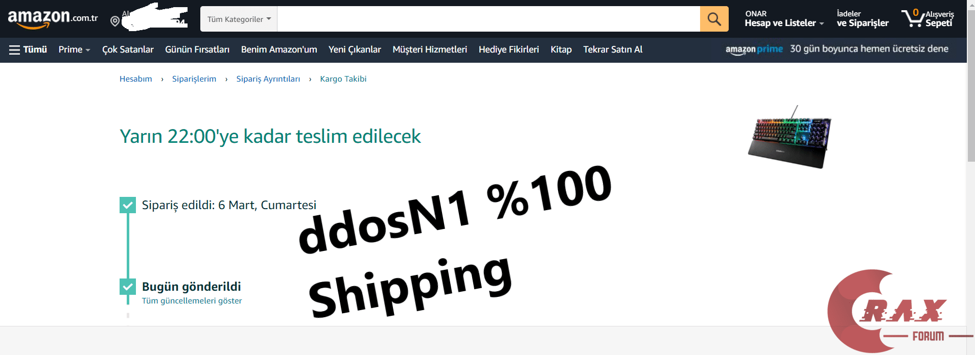 STEELSERES AMAZON KLAVYE