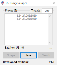 Us proxy scraper