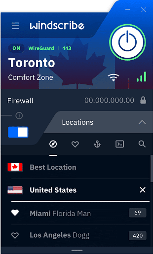 Windscribe VPN 2