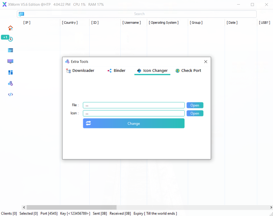 Xworm Extra Tools   Change Icon