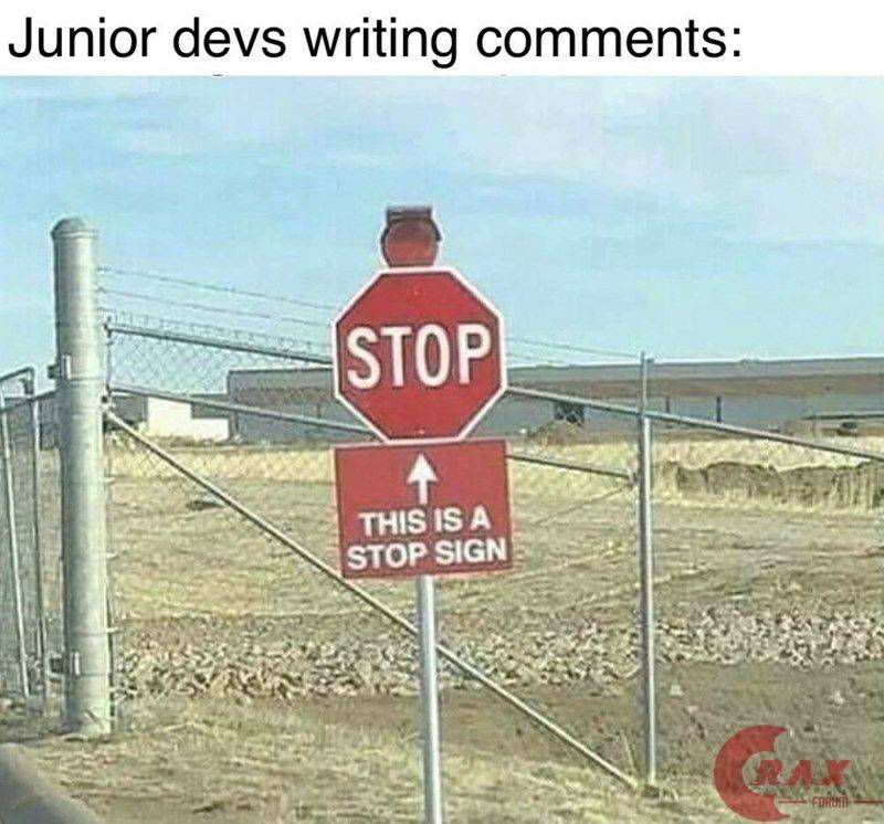 Damn I do these "comments" too :(