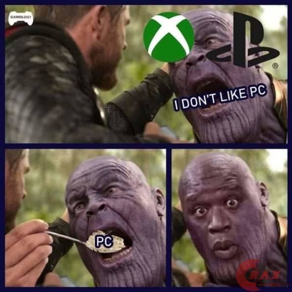 Pc Vs. Console meme