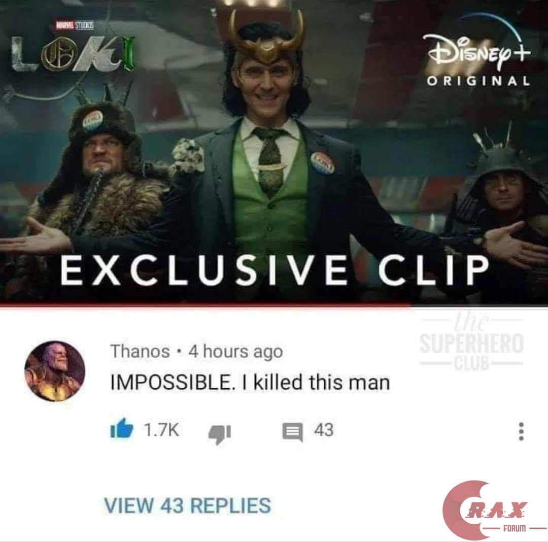 Thanos & loki meme