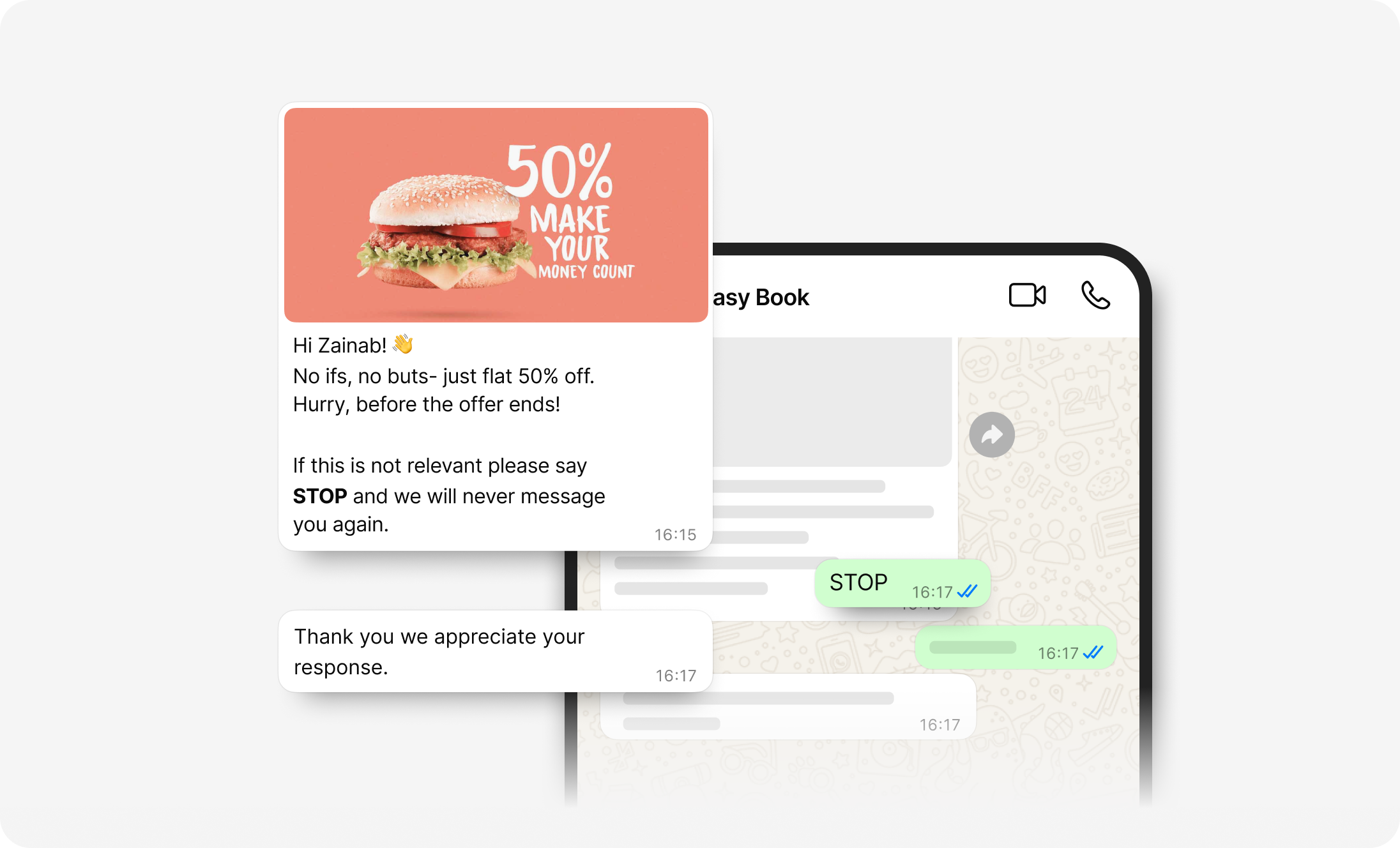 WASender Personalised Message