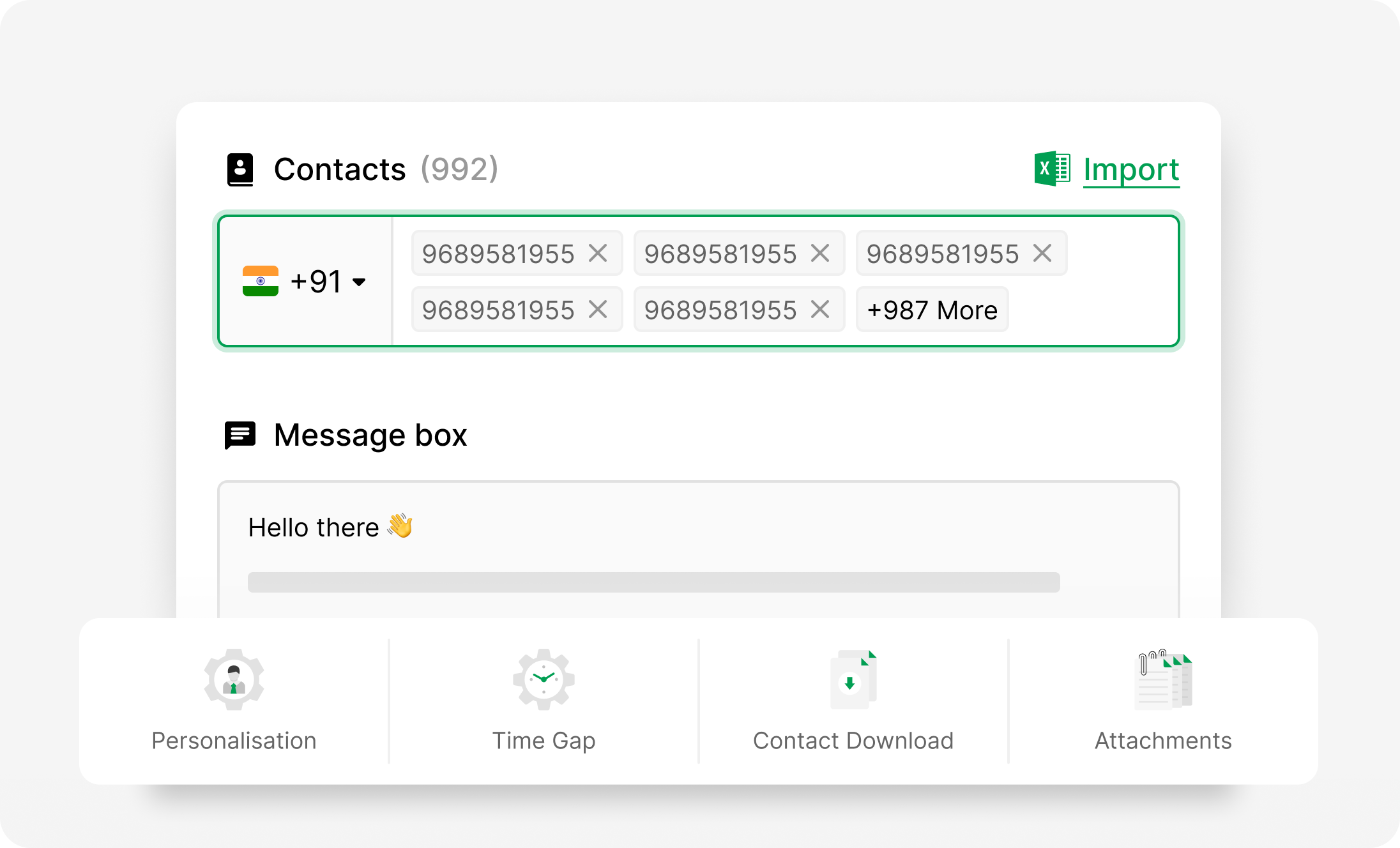 WASender - Send messages